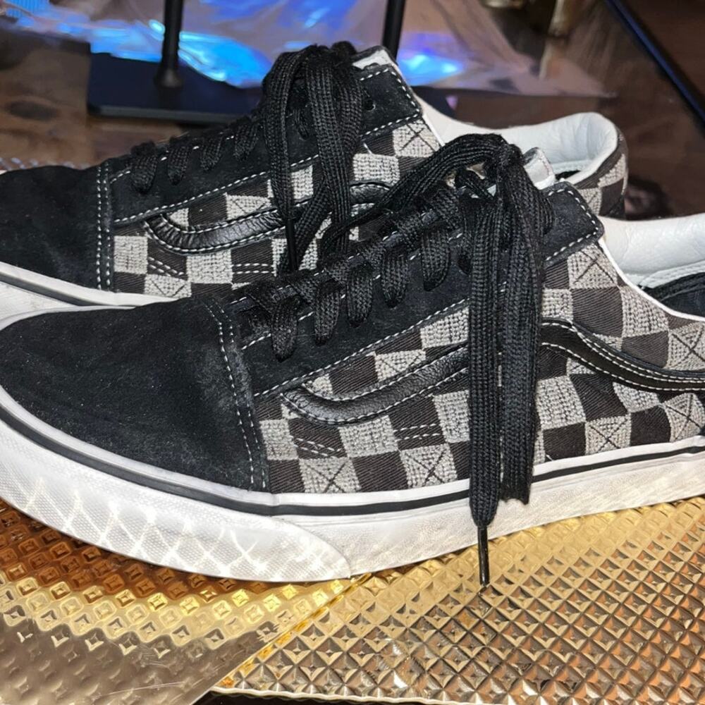 Vans Old Skool 'Stitch Checkerboard' sneakers Black Whote (4)